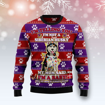 litzzy Siberian Husky Baby Christmas T249 Ugly Christmas Sweater -  Best Gift For Christmas, Noel Malalan - Christmas Signature sweater   