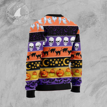 litzzy Skull Creepy Christmas T259 Ugly Christmas Sweater -  Best Gift For Christmas, Noel Malalan - Christmas Signature sweater   