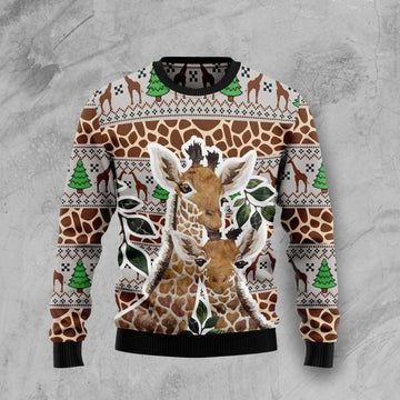 litzzy Giraffe Family Christmas T259 Ugly Christmas Sweater -  Best Gift For Christmas, Noel Malalan - Christmas Signature sweater   