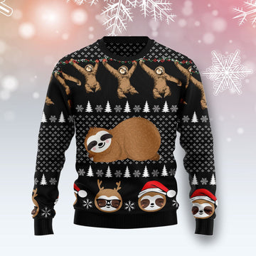 litzzy Crazy Sloth G5928 Ugly Christmas Sweater -  Best Gift For Christmas, Noel Malalan - Christmas Signature sweater   