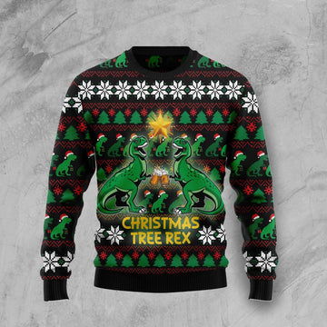 litzzy Christmas Tree Rex TG5928 Ugly Christmas Sweater -  Best Gift For Christmas, Noel Malalan - Christmas Signature sweater   