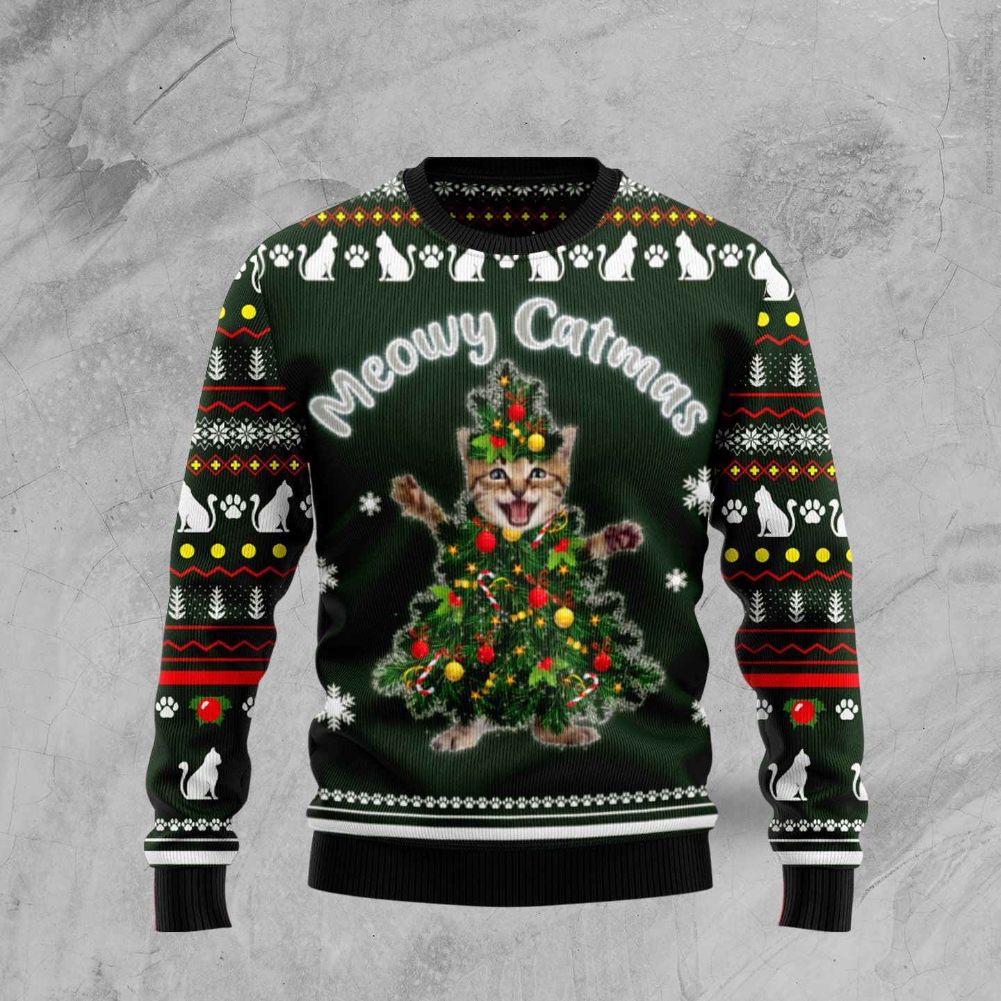 litzzy Meowy Catmas TY299 Ugly Christmas Sweater -  Best Gift For Christmas, Noel Malalan - Christmas Signature sweater   