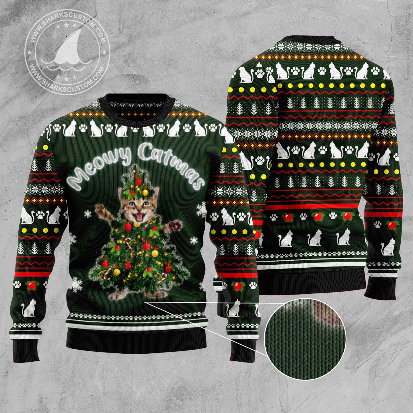 litzzy Meowy Catmas TY299 Ugly Christmas Sweater -  Best Gift For Christmas, Noel Malalan - Christmas Signature sweater   