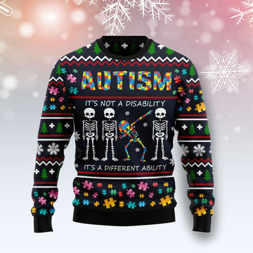 litzzy Autism Different TY299 Ugly Christmas Sweater -  Best Gift For Christmas, Noel Malalan - Christmas Signature sweater   