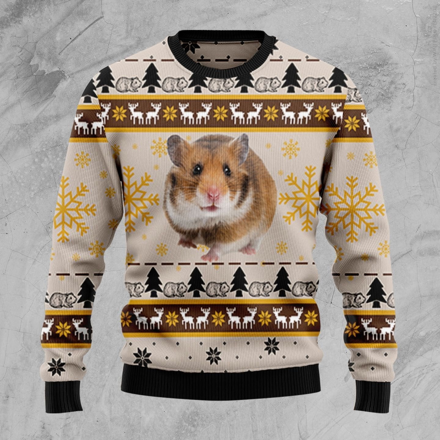 litzzy Hamster Cute D3009 Ugly Christmas Sweater -  Best Gift For Christmas, Noel Malalan - Christmas Signature sweater   