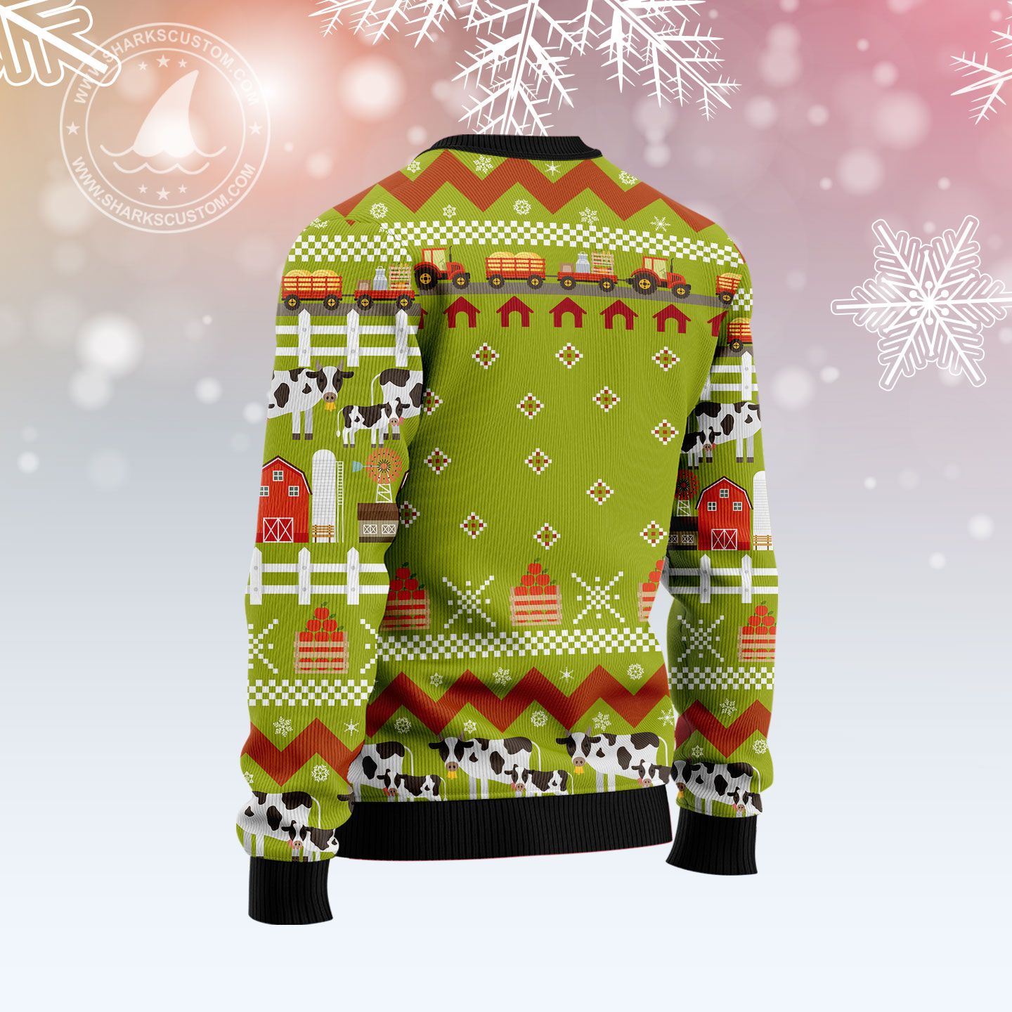 litzzy Cow Pine Tree Christmas T299 Ugly Christmas Sweater -  Best Gift For Christmas, Noel Malalan - Christmas Signature sweater   
