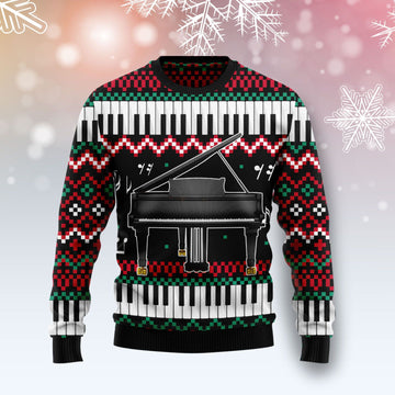 litzzy Piano Awesome T309 Ugly Christmas Sweater -  Best Gift For Christmas, Noel Malalan - Christmas Signature sweater   