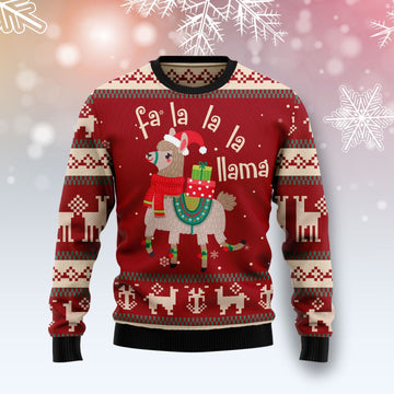 litzzy Llama Lalala T309 Ugly Christmas Sweater -  Best Gift For Christmas, Noel Malalan - Christmas Signature sweater   