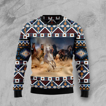 litzzy Beautiful Horses T309 Ugly Christmas Sweater -  Best Gift For Christmas, Noel Malalan - Christmas Signature sweater   