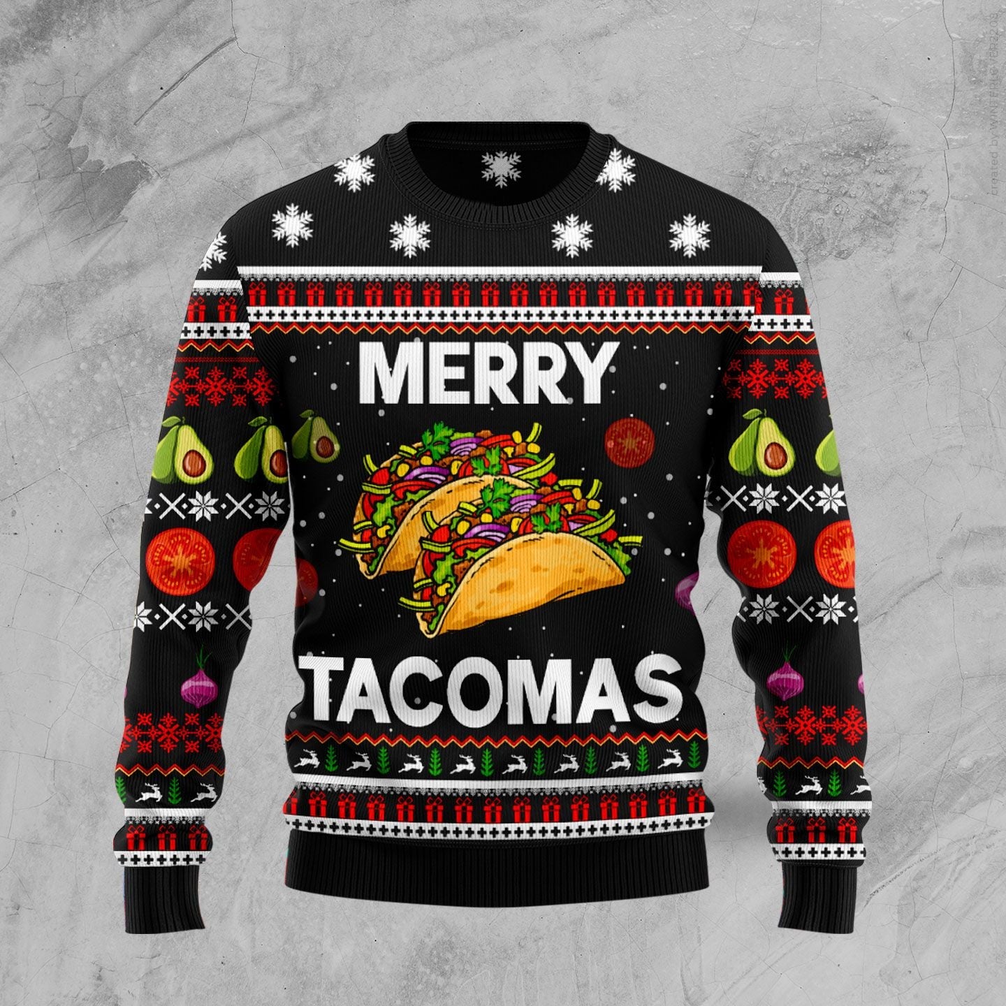 litzzy Merry Tacomas TY309 Ugly Christmas Sweater -  Best Gift For Christmas, Noel Malalan - Christmas Signature sweater   