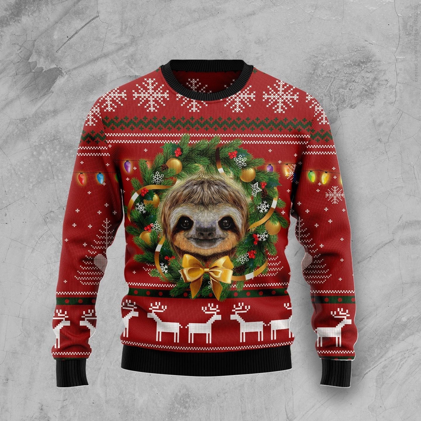 litzzy Merry Slothmas TG5101 Ugly Christmas Sweater -  Best Gift For Christmas, Noel Malalan - Christmas Signature sweater   