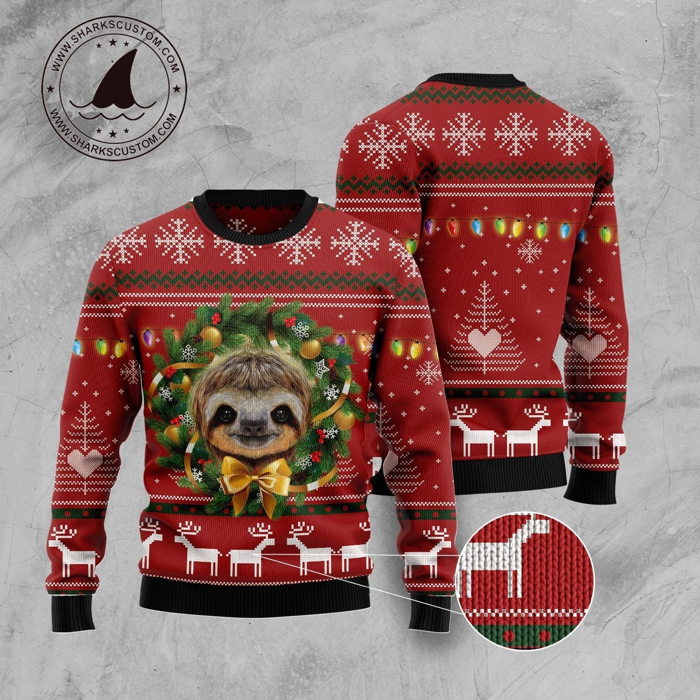 litzzy Merry Slothmas TG5101 Ugly Christmas Sweater -  Best Gift For Christmas, Noel Malalan - Christmas Signature sweater   