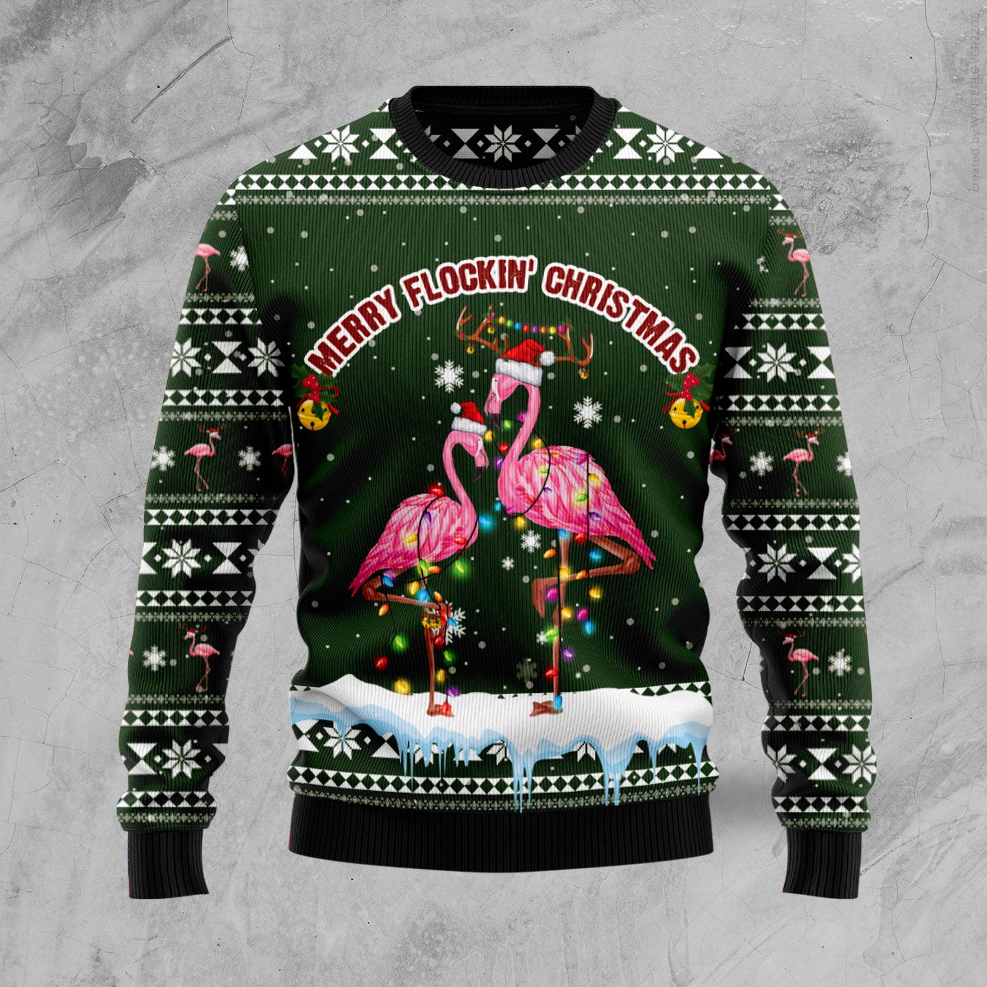 litzzy Merry Flockin??? Christmas TY110 Ugly Christmas Sweater -  Best Gift For Christmas, Noel Malalan - Christmas Signature sweater   