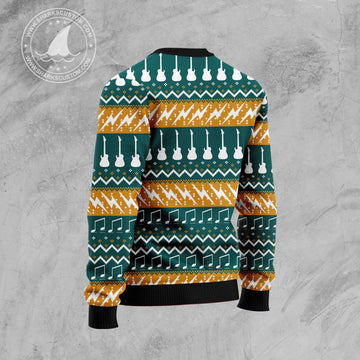 litzzy Guitar Rock The Holiday T110 Ugly Christmas Sweater -  Best Gift For Christmas, Noel Malalan - Christmas Signature sweater   