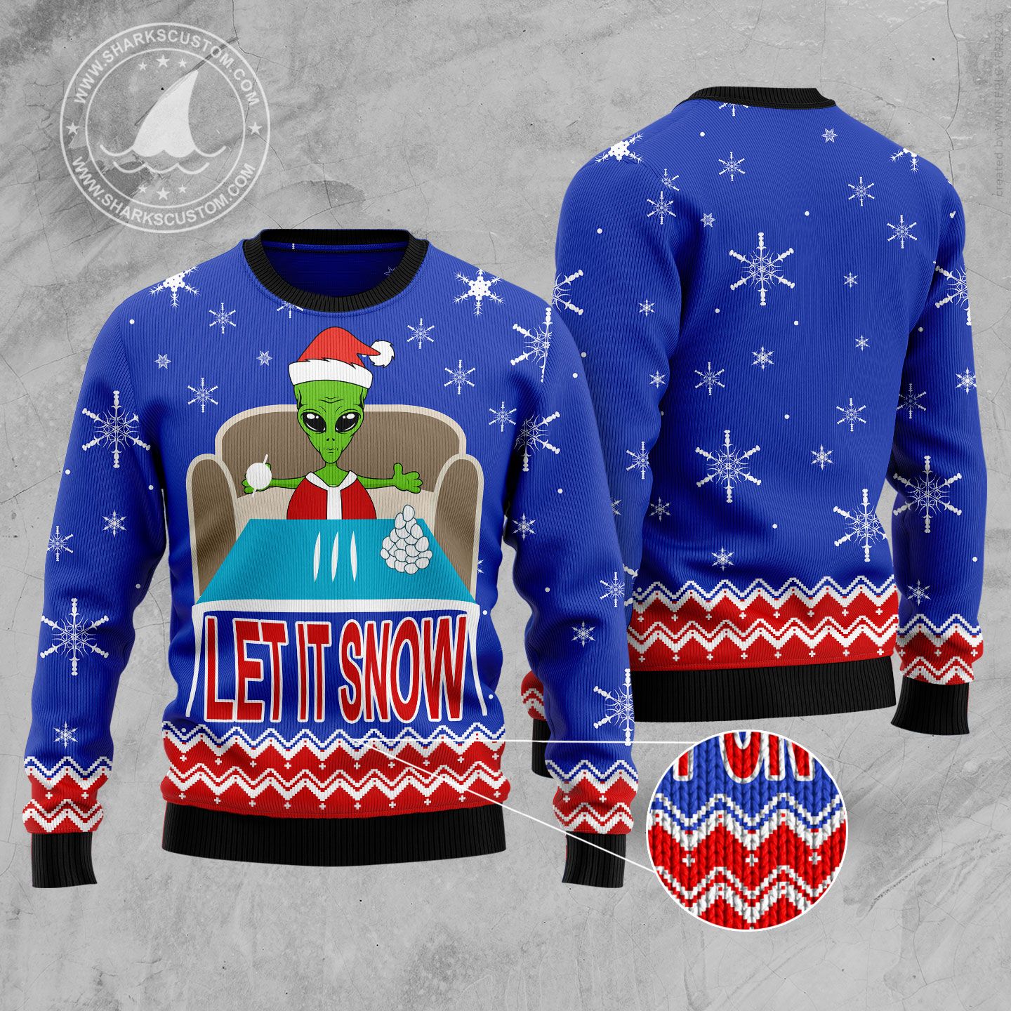 litzzy Let It Snow T110 Ugly Christmas Sweater -  Best Gift For Christmas, Noel Malalan - Christmas Signature sweater   