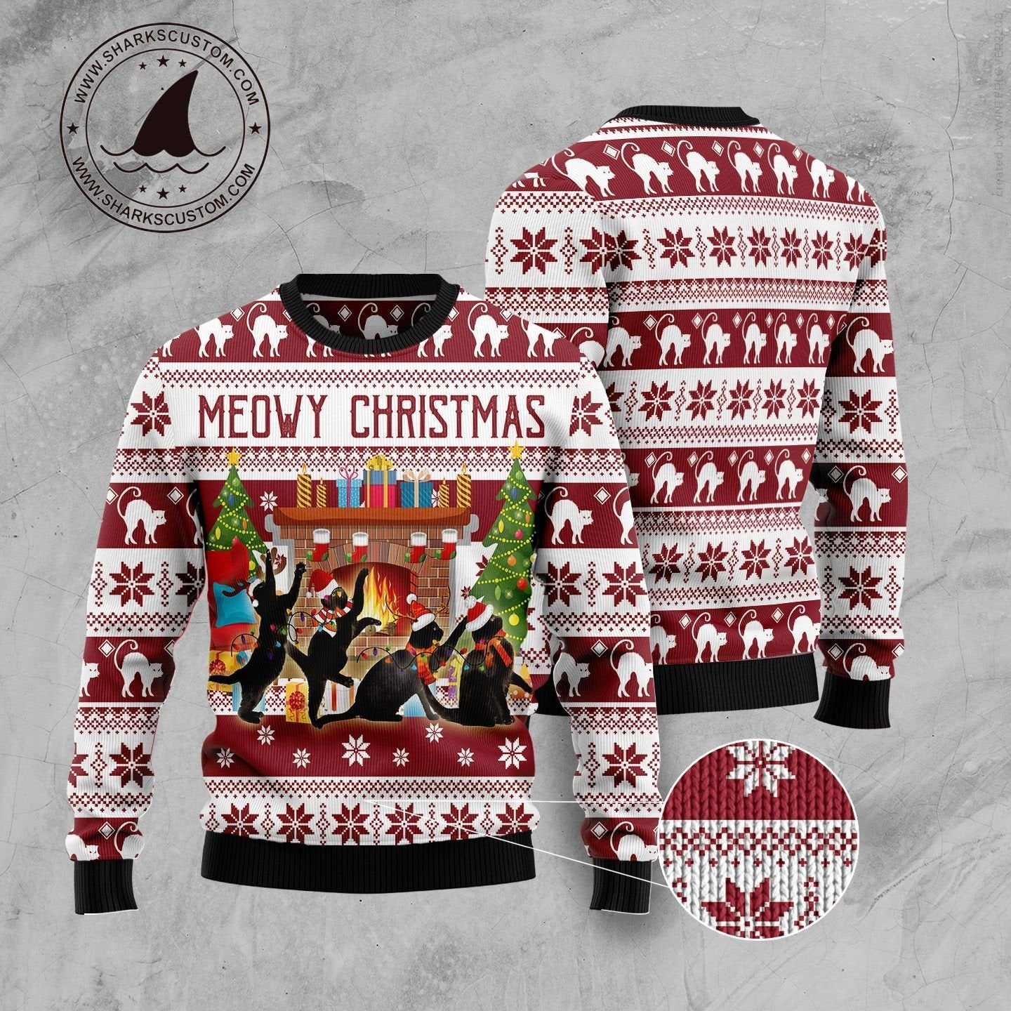 litzzy Black Cat Christmas Dancing TG5102 Ugly Christmas Sweater -  Best Gift For Christmas, Noel Malalan - Christmas Signature sweater   
