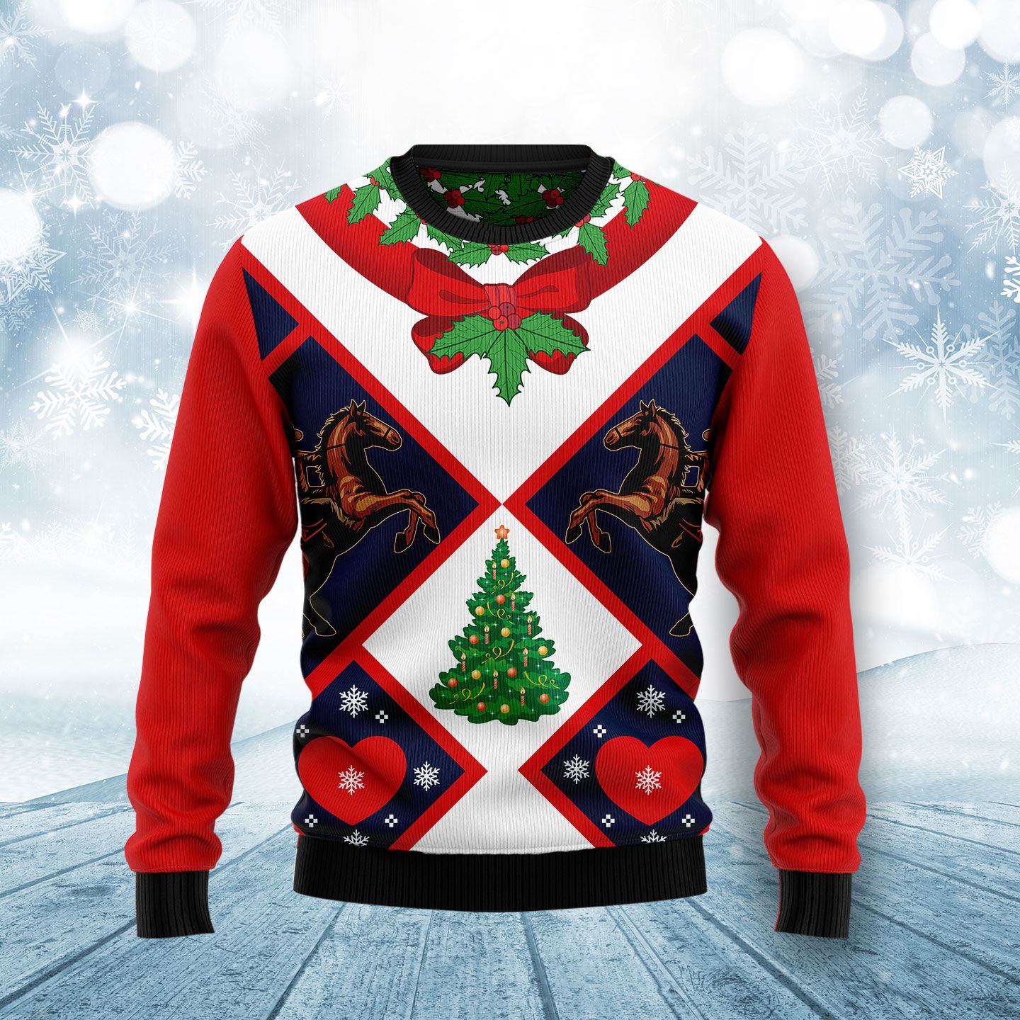 litzzy Cowboy HZ92806 Ugly Christmas Sweater -  Best Gift For Christmas, Noel Malalan - Christmas Signature sweater   
