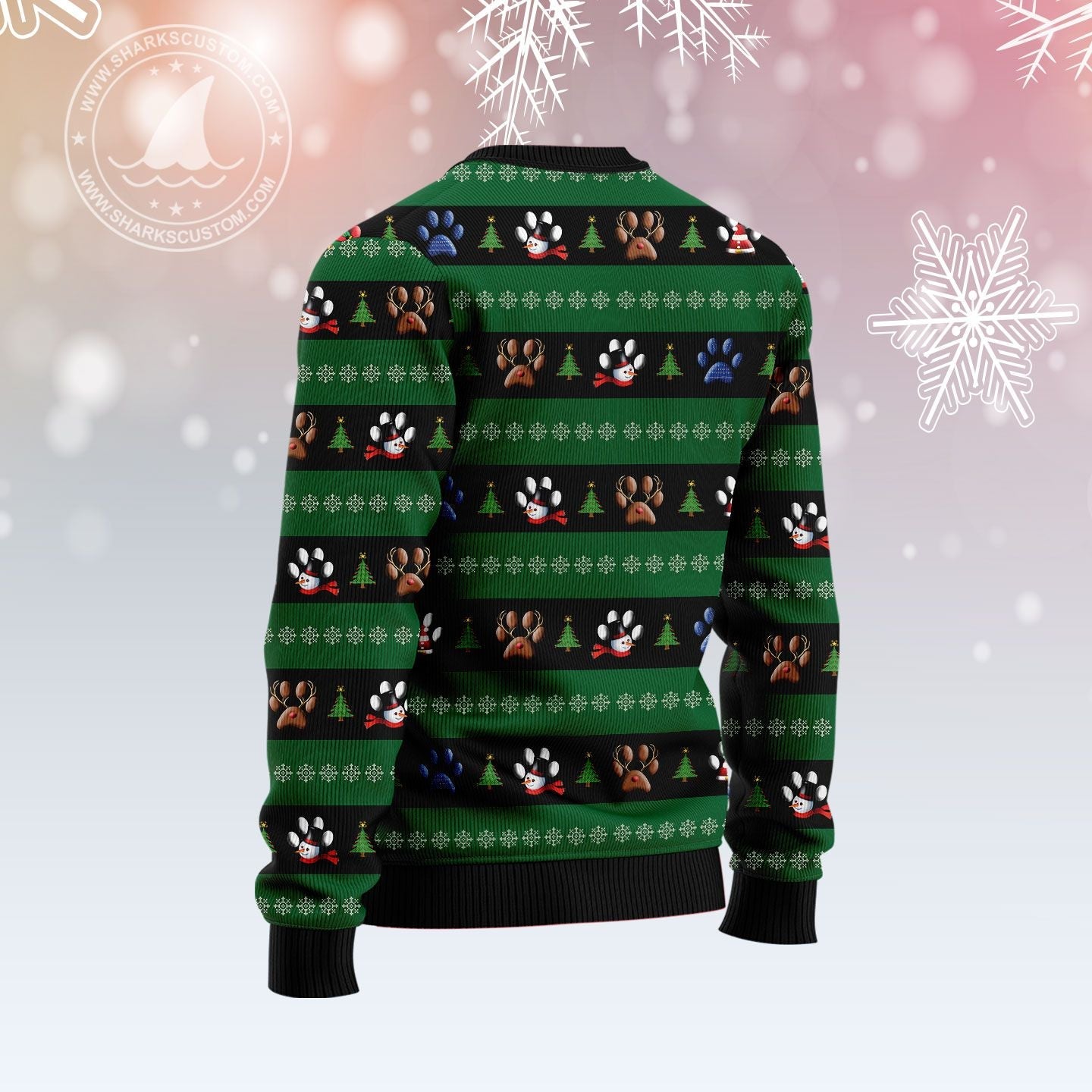 litzzy Dog Pawprint T210 Ugly Christmas Sweater -  Best Gift For Christmas, Noel Malalan - Christmas Signature sweater   