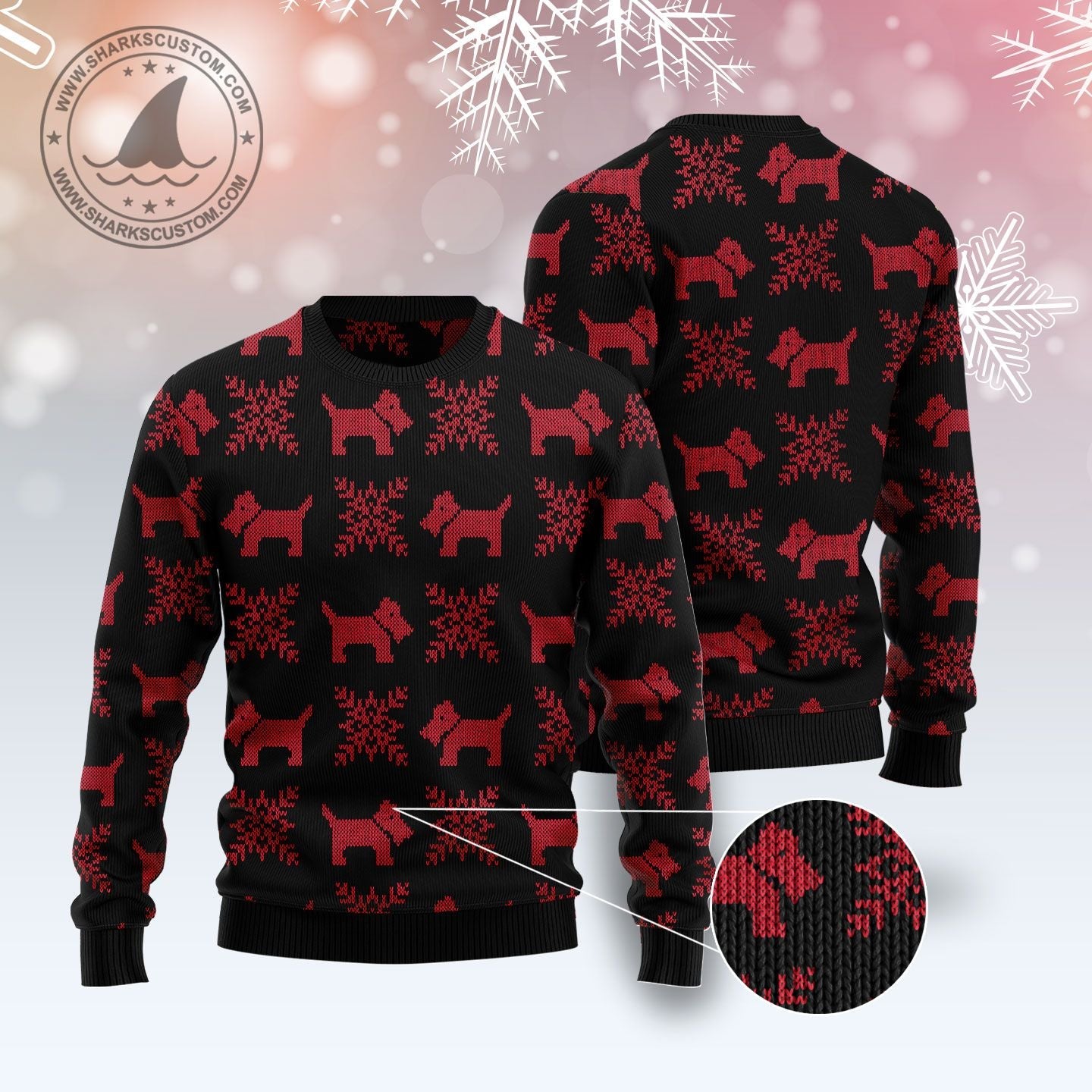 litzzy Scottish Terrier Christmas T510 Ugly Christmas Sweater -  Best Gift For Christmas, Noel Malalan - Christmas Signature sweater   