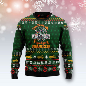 litzzy Mamasaurus G5105 Ugly Christmas Sweater -  Best Gift For Christmas, Noel Malalan - Christmas Signature sweater   