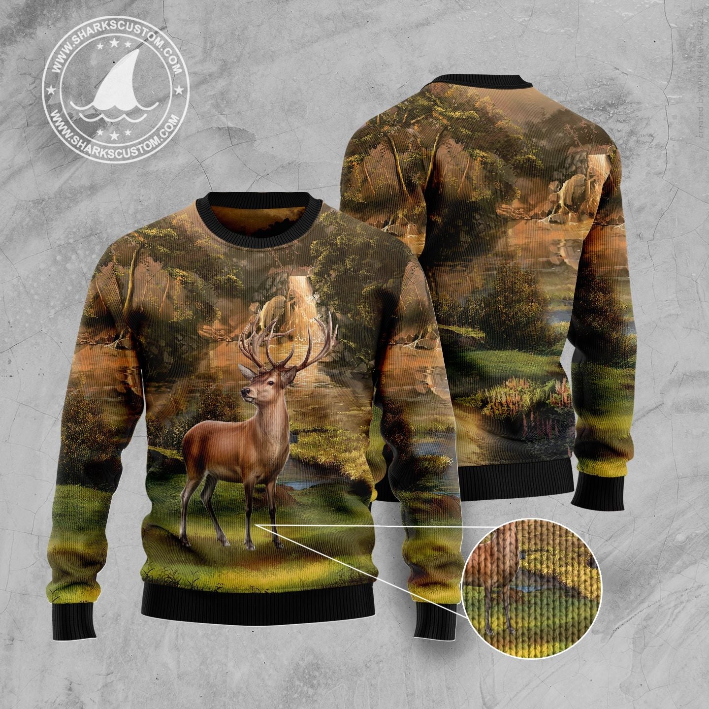 litzzy Lovely Deer G5105 Ugly Christmas Sweater -  Best Gift For Christmas, Noel Malalan - Christmas Signature sweater   