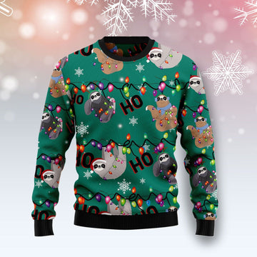 litzzy Sloth Hohoho T510 Ugly Christmas Sweater -  Best Gift For Christmas, Noel Malalan - Christmas Signature sweater   