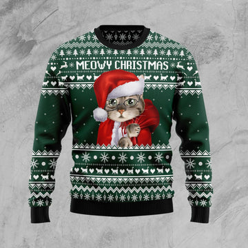 litzzy Cat Santa D0610 Ugly Christmas Sweater -  Best Gift For Christmas, Noel Malalan - Christmas Signature sweater   