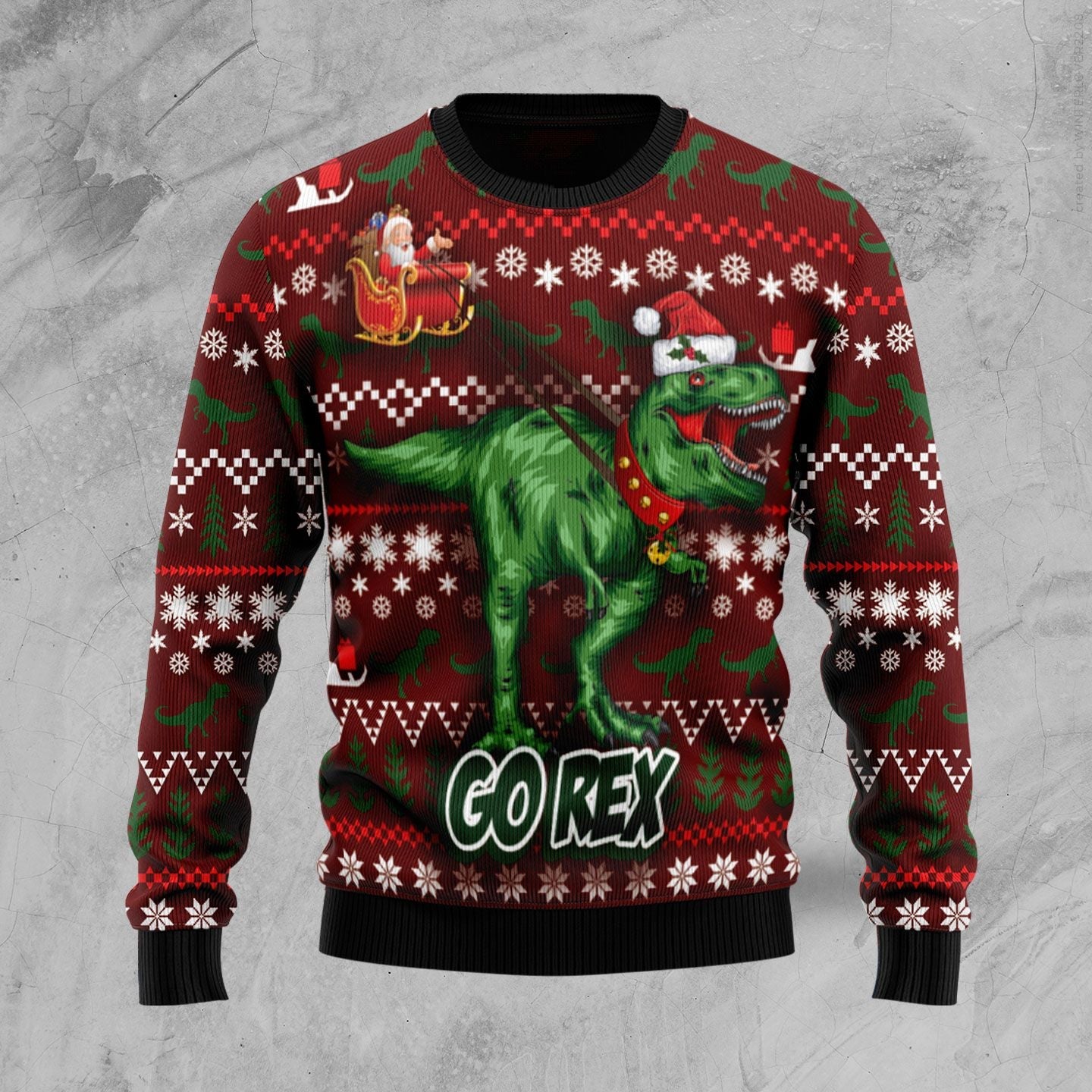 litzzy Go Rex TY610 Ugly Christmas Sweater -  Best Gift For Christmas, Noel Malalan - Christmas Signature sweater   