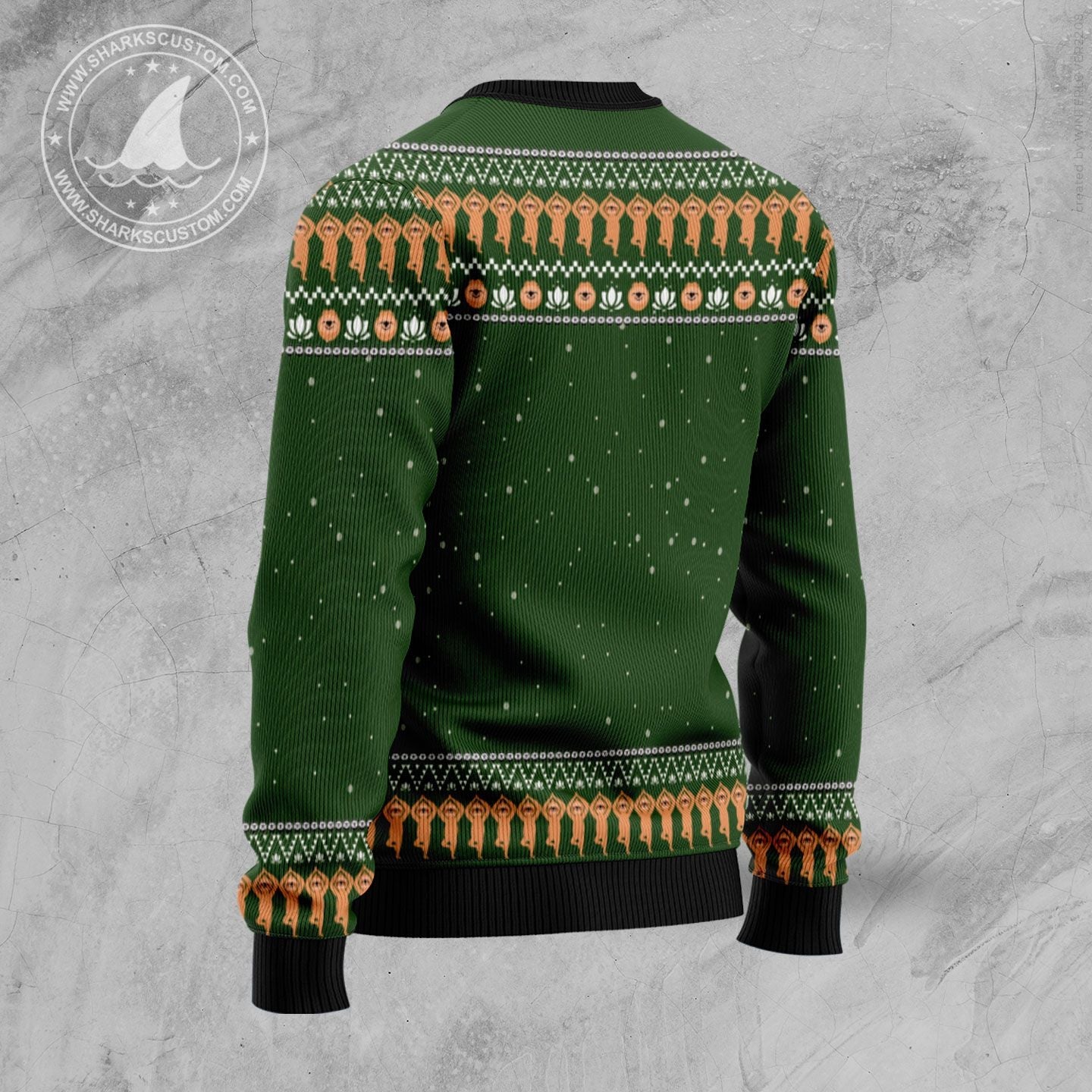 litzzy Sloth Namaste TY610 Ugly Christmas Sweater -  Best Gift For Christmas, Noel Malalan - Christmas Signature sweater   