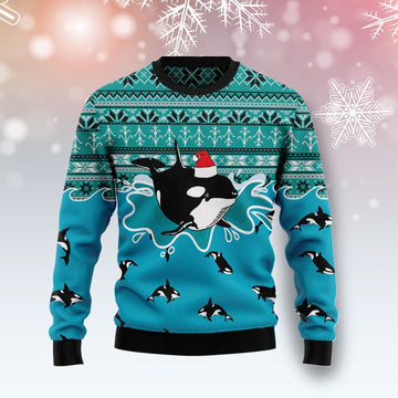 litzzy Whale Santa Claus TG5106 Ugly Christmas Sweater -  Best Gift For Christmas, Noel Malalan - Christmas Signature sweater   