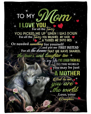 litzzy To My Mom You Picked Me Up When I Was Down Fleece Blanket Mother's Day Gift Gift From Daughter To Mom Family Gift Fleece Blanket Color 1 FLEECE - 30" X 40" 