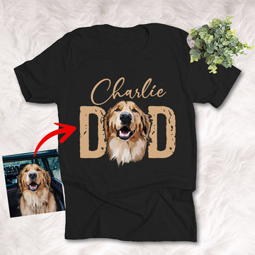 litzzy Personalized Dog Dad T-shirt Gift For Father's Day, Mother's Day, Girlfriend, Dog Owners, Birthday Gift For Boyfriend, Dad, Personalized Shirt, Custom Gift For Dog Lovers, Dog Mom T-shirt   