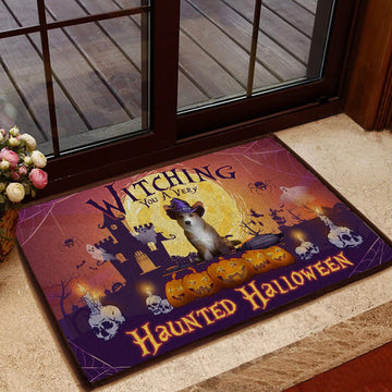 litzzy Corgi Witching You A Very Haunted Halloween Doormat DHC07061840 Doormat   