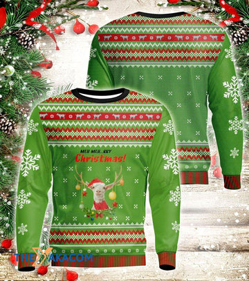 litzzy Christmas Goat And Balls Gift For Christmas Ugly Christmas Sweater - Ugly Sweater Gift - Sweater All Over Print sweater Default Title  