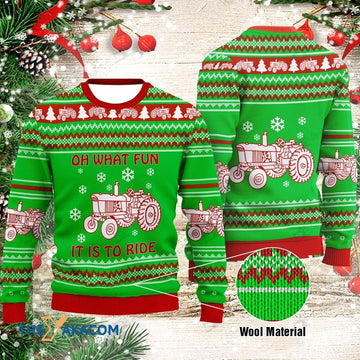 litzzy Christmas Day's Tractor Gift For Christmas Ugly Christmas Sweater - Ugly Sweater Gift - Sweater All Over Print sweater Default Title  