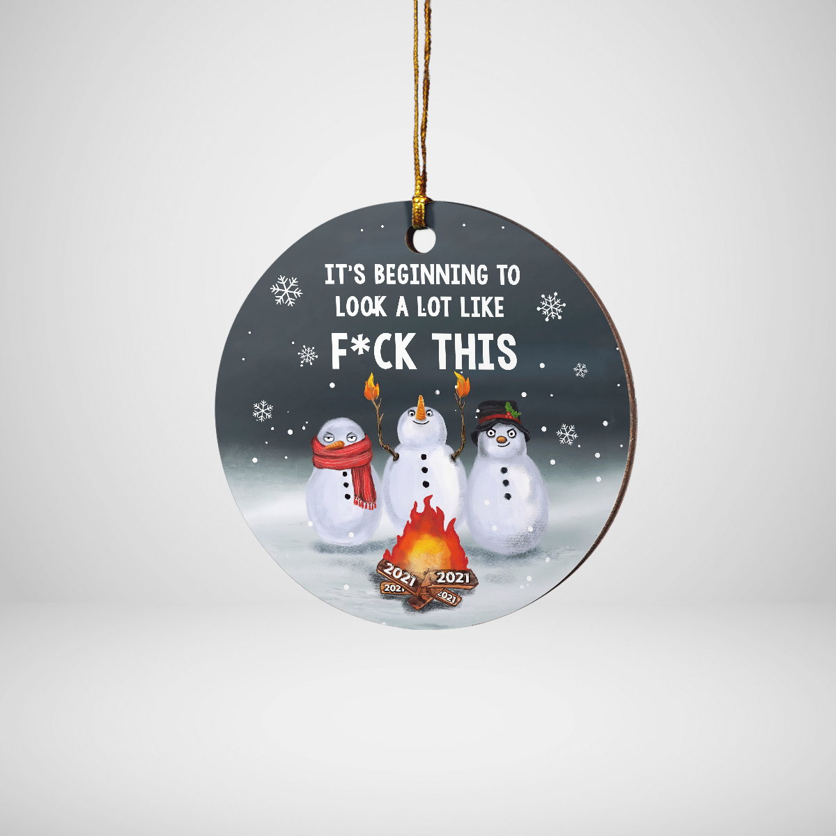 litzzy It's Beginning To Look A Lot Like F*ck This Ornament   