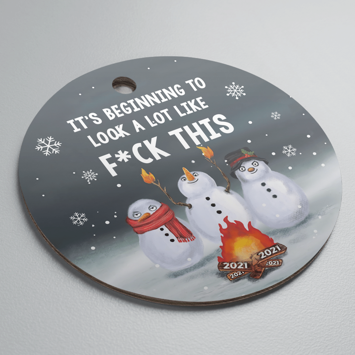 litzzy It's Beginning To Look A Lot Like F*ck This Ornament   