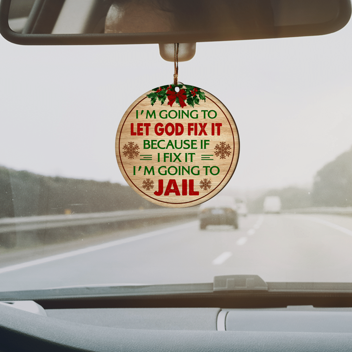 litzzy Let God Fix It Ornament   