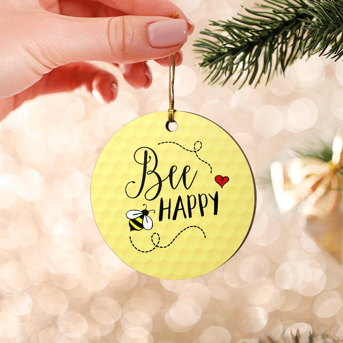 litzzy Bee Happy Ornament   
