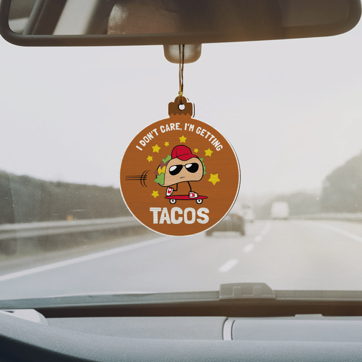 litzzy I Don't Care, I'm Getting Tacos Ornament   