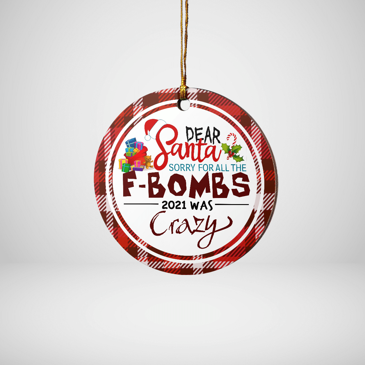 litzzy Sorry For All The F-Bombs Ornament   