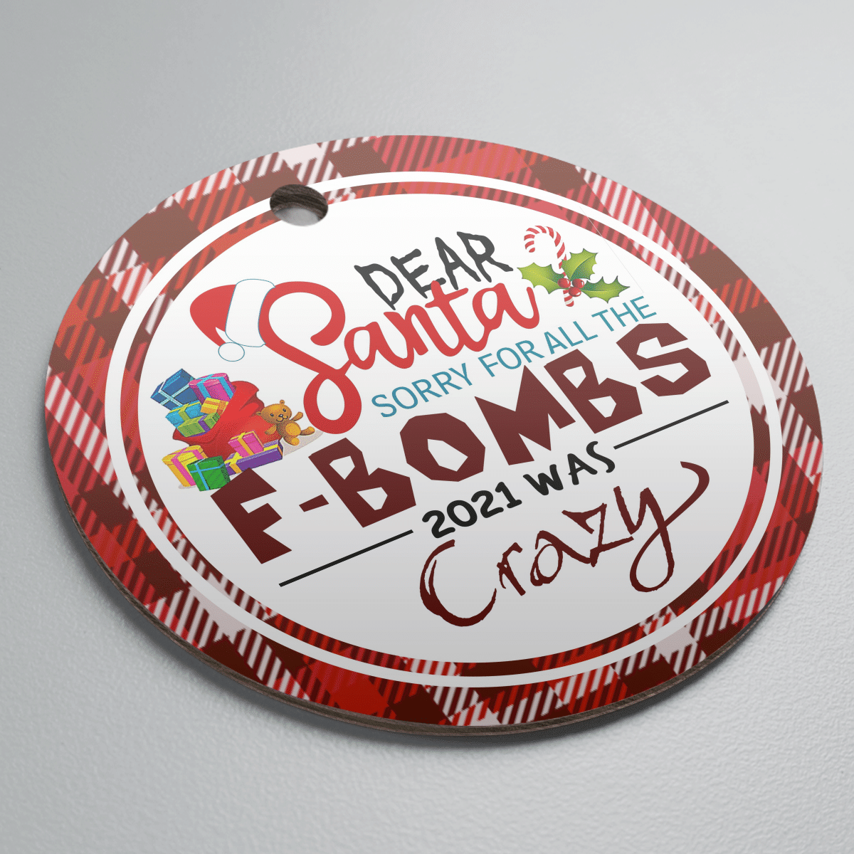 litzzy Sorry For All The F-Bombs Ornament   