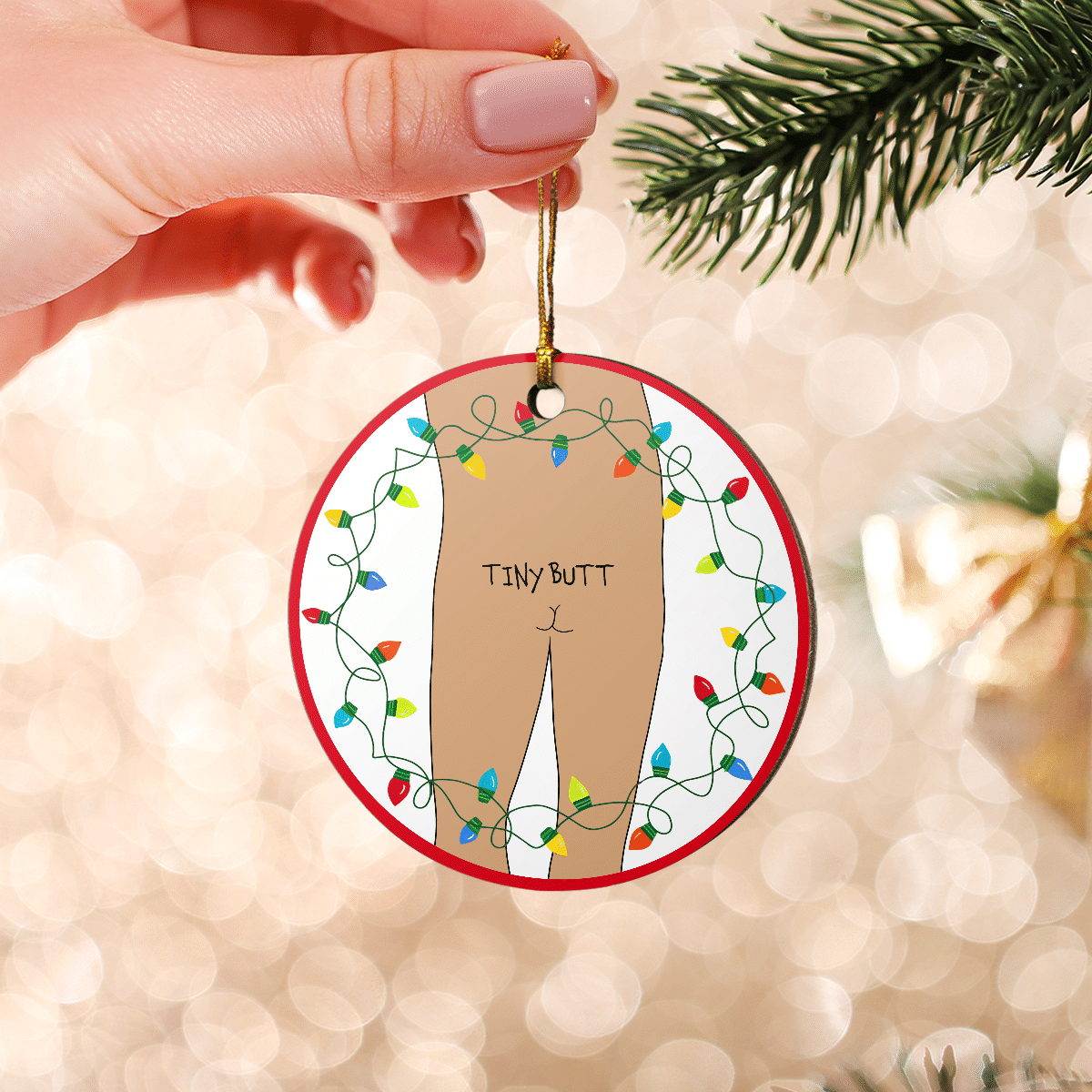 litzzy Tiny Butt Ornament   