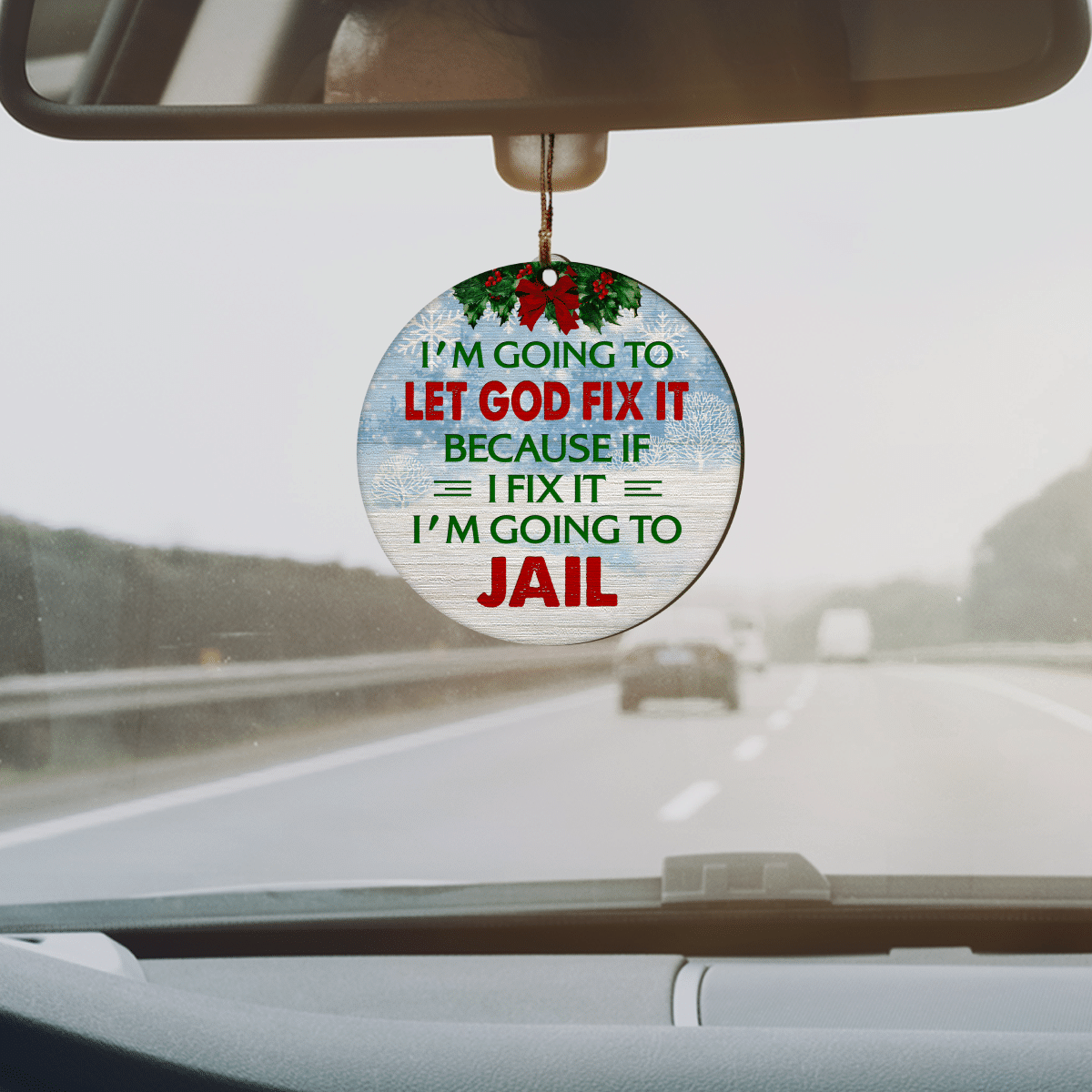 litzzy Let God Fix It Ornament   