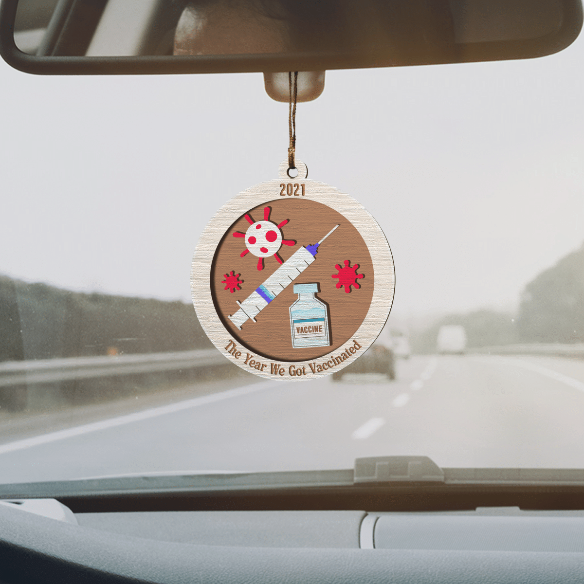 litzzy The Year We Got Vaccinated Ornament   