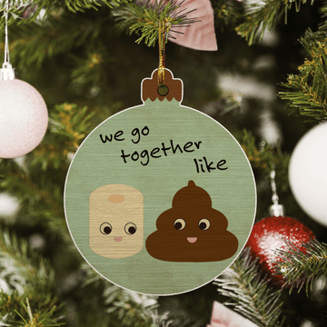 litzzy We Go Together Like Ornament Wooden Custom Ornament All over print 1 pcs