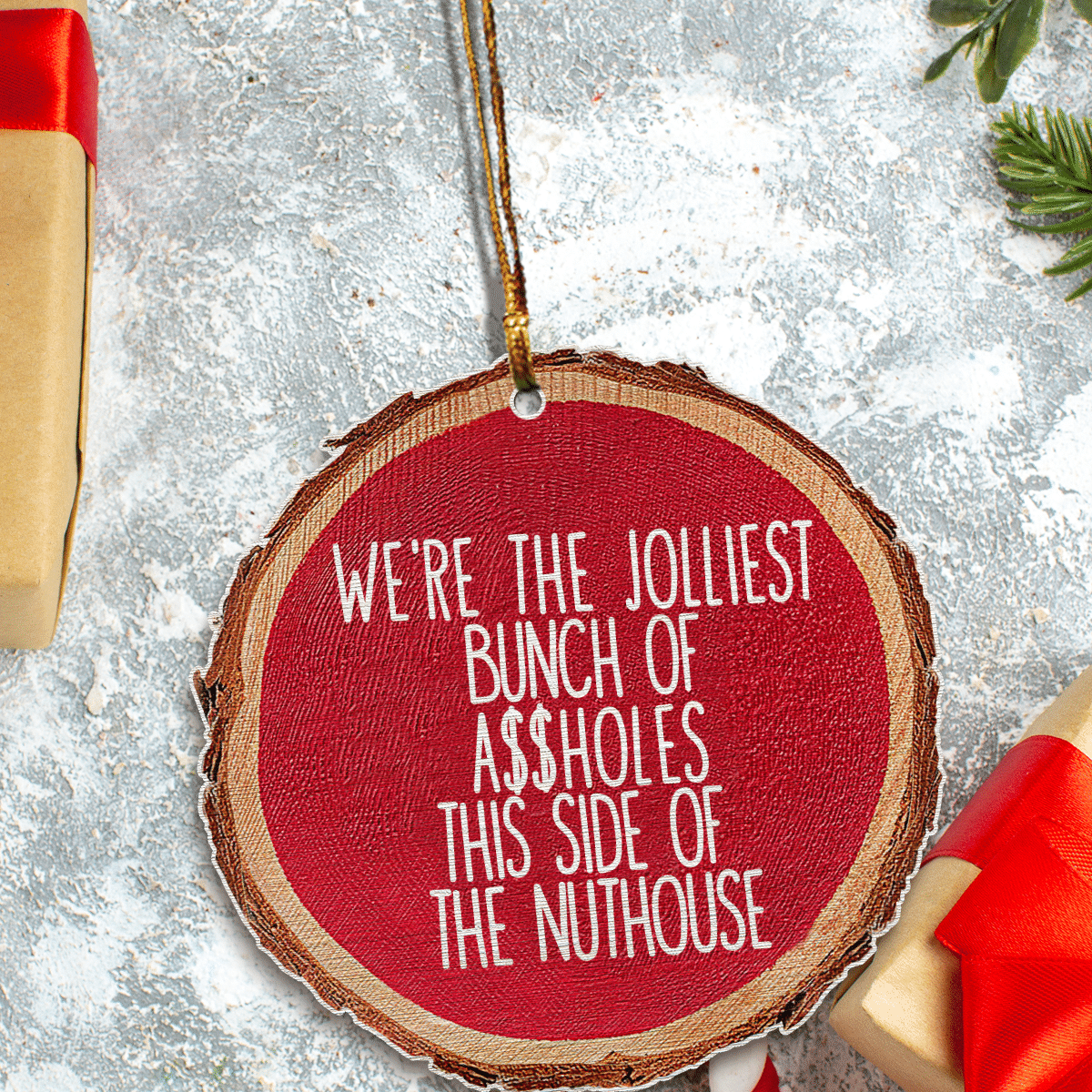 litzzy We're The Jolliest Ornament   