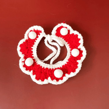 litzzy Crochet Pet Cat Dog Collar Pattern- Pet Accessories Crochet Pattern Christmas Ornaments, Dog Cat Scarf Ornament 1 S 