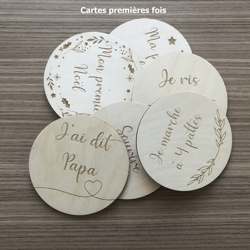 litzzy Baby wood, flowers, birth gift, Customizable (police - model), monthly photo birth list Ornament   