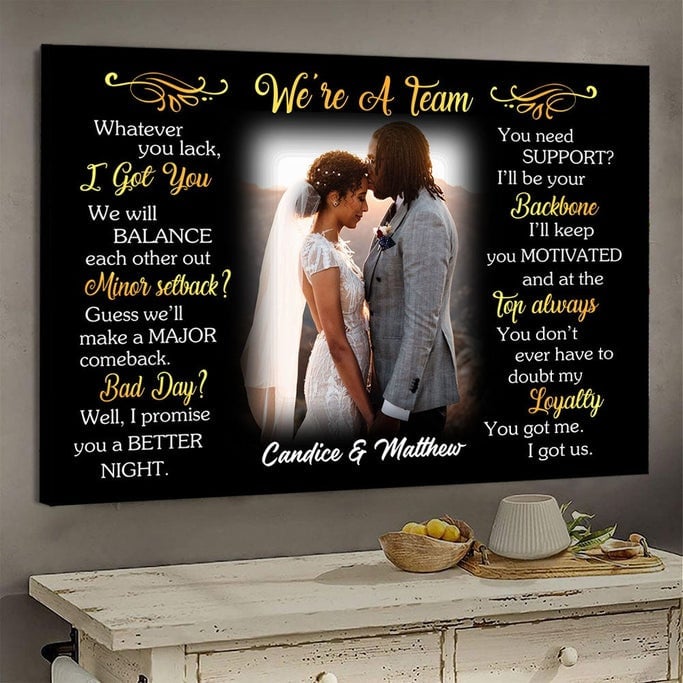 litzzy Personalized Couple Wall Art - Whatever You Lack I Get You Canvas Custom Photo Husband And Wife - Litzzy Wall Art Canvas Canvas Wall Art Style 1 32